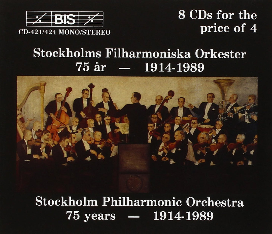 Stockholm Philharmonic Orchestra: 75 years - 1914-1989, Audio-CD