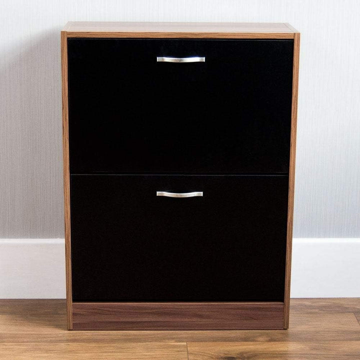 Vida Designs Schuhschrank mit 2 Schubladen, Schrank, Schuhaufbewahrung, Organizer, herunterziehbares