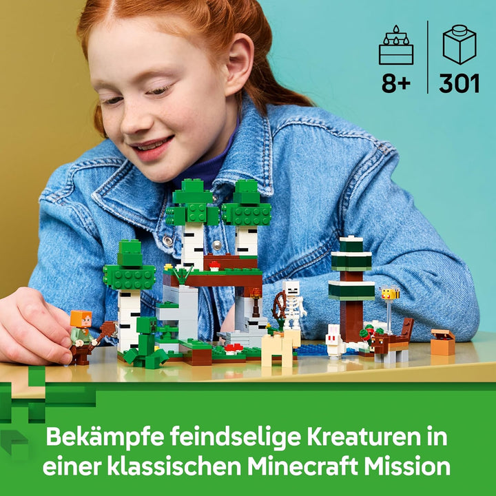 LEGO Minecraft Erstes Abenteuer in der Nacht - Interaktives Spielzeug mit 7 Figuren inkl. Alex, Cree