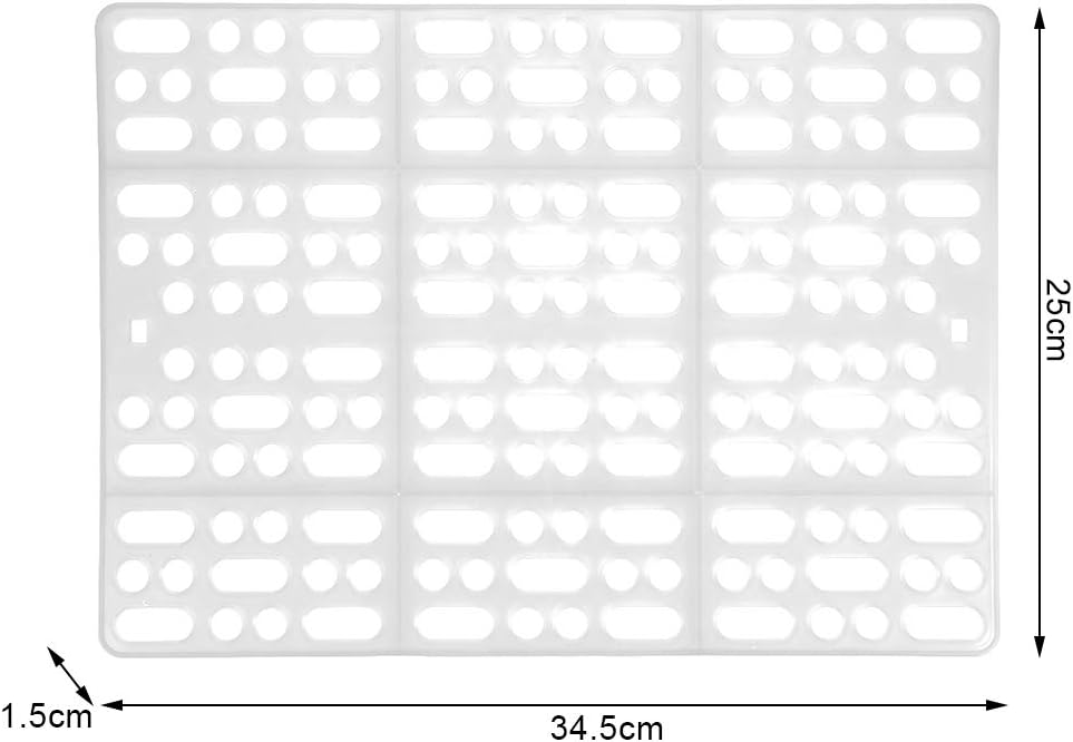 Pssopp Kaninchenmatte Nagerteppich Nagermatte Kaninchenkäfig Matte Kunststoff Füsse Pad für Kaninche