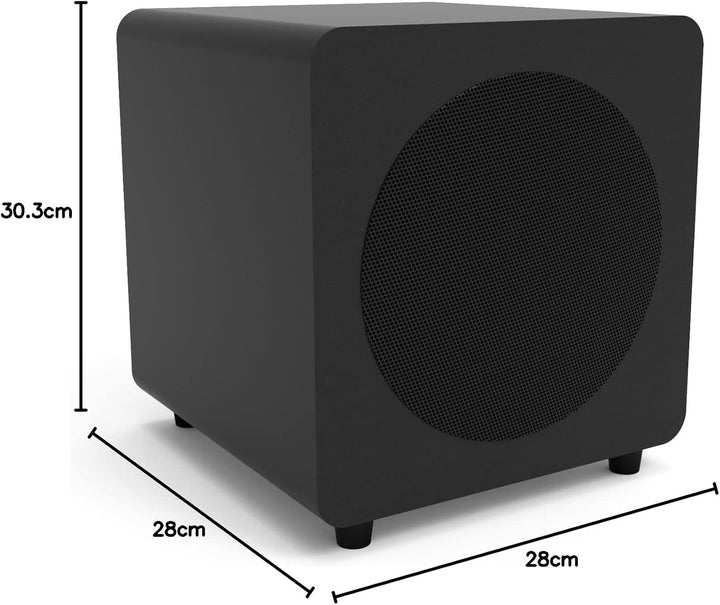 Kanto SUB8VMB 8" 300W Sealed Powered Subwoofer | Matte Black