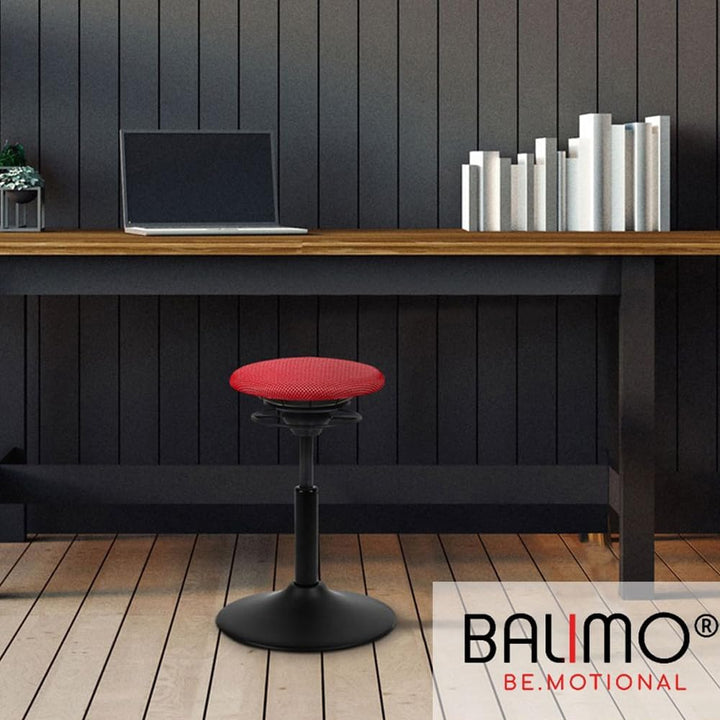 BALIMO Classic - Bürohocker - ergonomischer Sitzhocker - Bewegungsstuhl - Bewegungshocker - Rücken-T