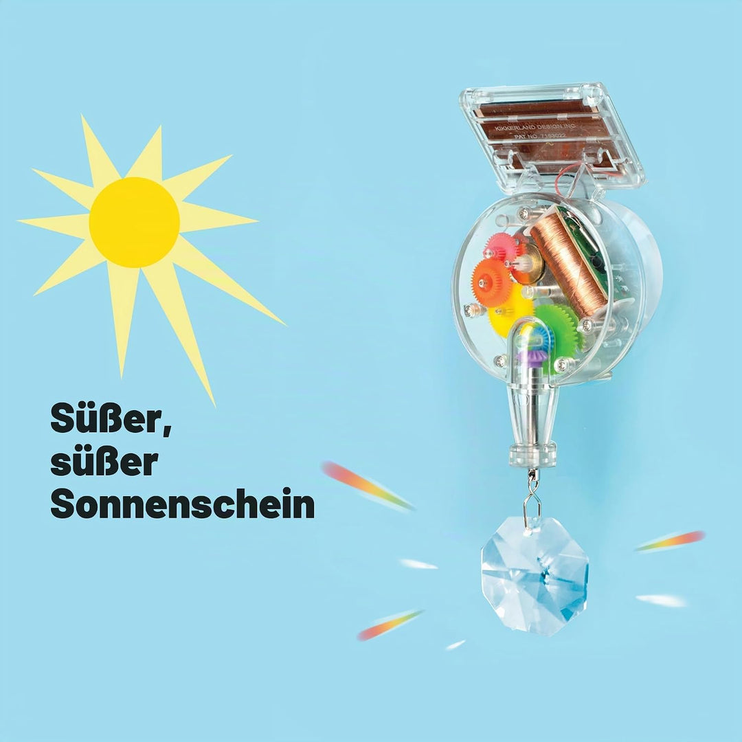 SOLARBETRIEBENER Regenbogen - Macher Zauber Projektor, Rainbow Maker mit Solarantrieb Single, Regenb