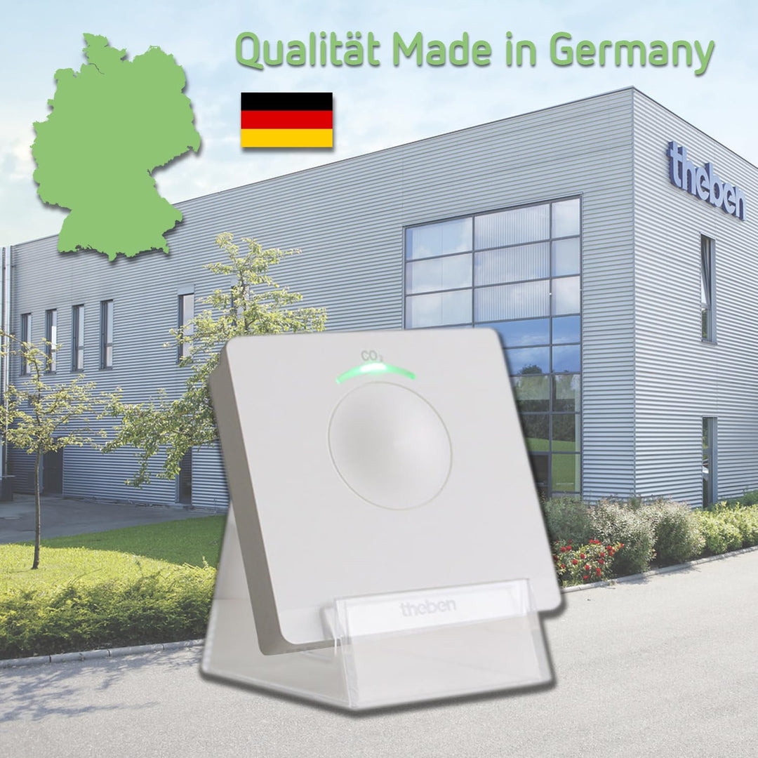 Theben 7169100 AMUN 716 transportabler CO2 Sensor I CO2 Luftgütemonitor I CO2 Melder I System für Üb