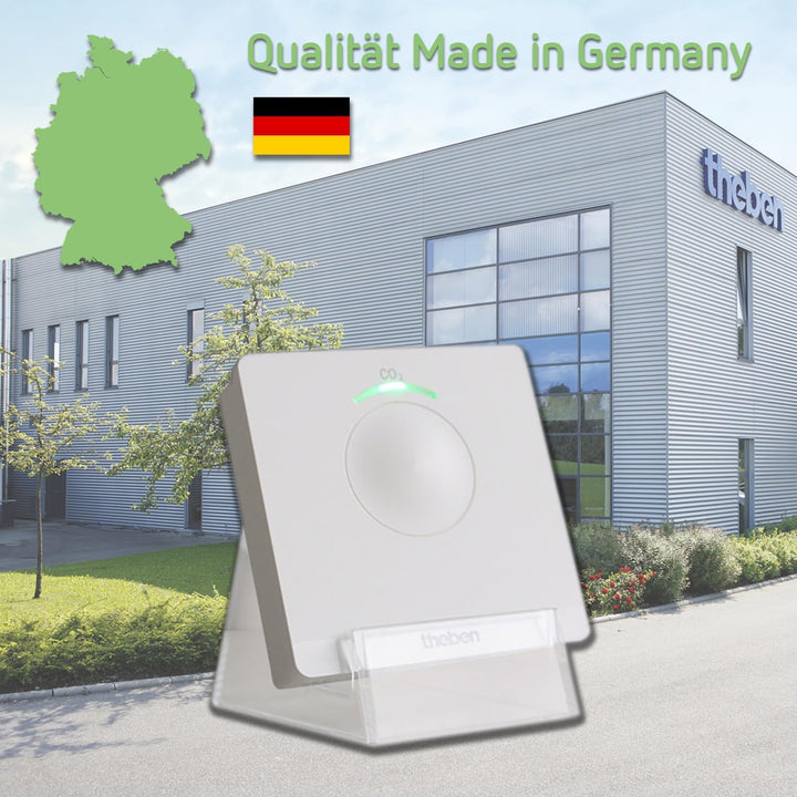 Theben 7169100 AMUN 716 transportabler CO2 Sensor I CO2 Luftgütemonitor I CO2 Melder I System für Üb