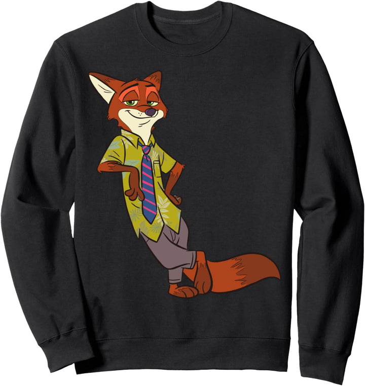 Disney Zootopia Cool Fox Nick Wilde Leaning Sweatshirt