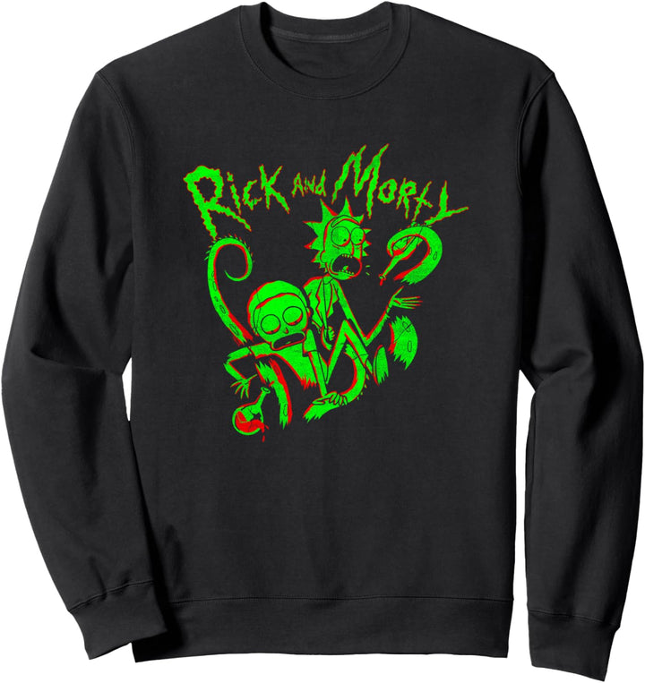 Adult Swim Rick & Morty Tentacles Attack Sweatshirt
