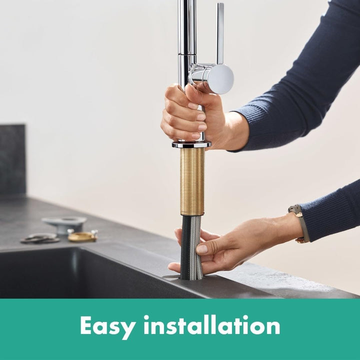 hansgrohe Küchenarmatur Talis M54 (Wasserhahn Küche, 360° schwenkbar, hoher Komfort-Auslauf 220mm, S