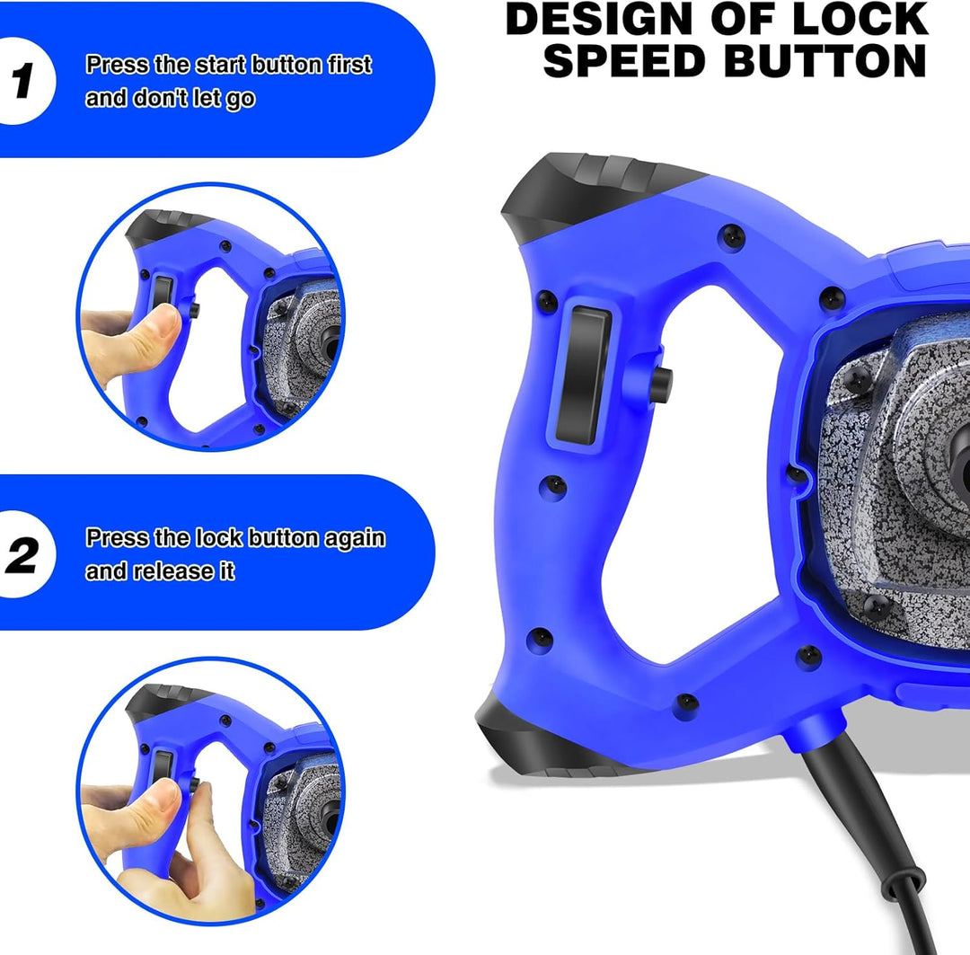 2600W Farb-Mörtelrührer Handheld Tragbarer Rührwerk 6 Geschwindigkeits Rührer Elektrisch Mischwerkze