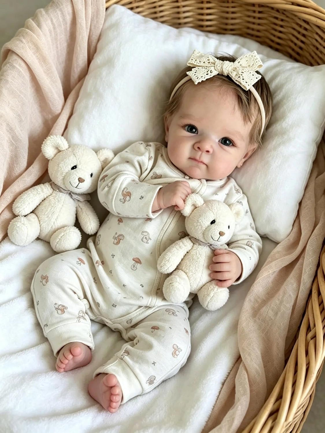 Zero Pam Bebe Reborn Mädchen 45 cm Reborn Realistische Puppe Reborn Mädchen schwarz afrikanisch schl