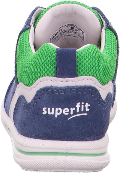 Superfit Avrile mini 10037406 Baby Jungen Lauflernschuhe, 19 EU Schmal Blau Gr&#xFC;n 8010