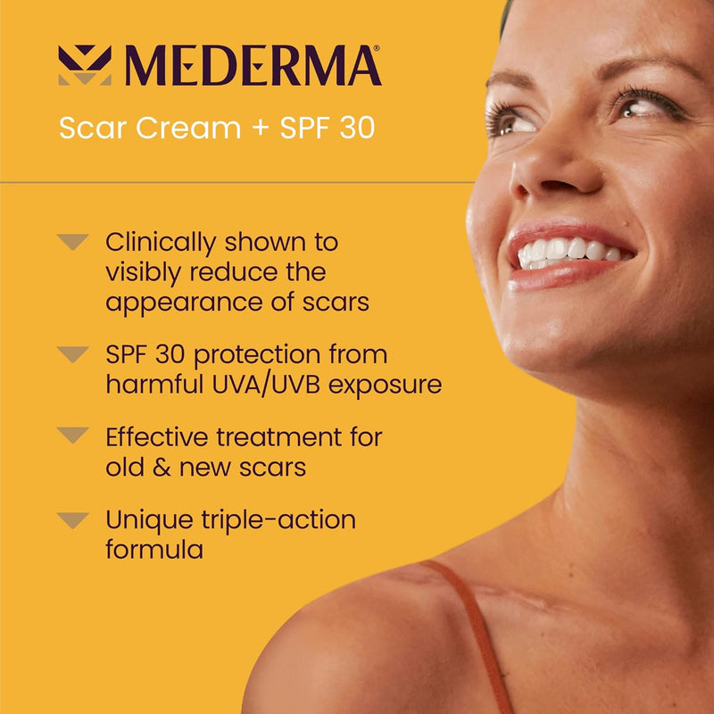 Mederma Advanced Scar Cream Plus SPF 30, 0.7 Ounce, 20 grams