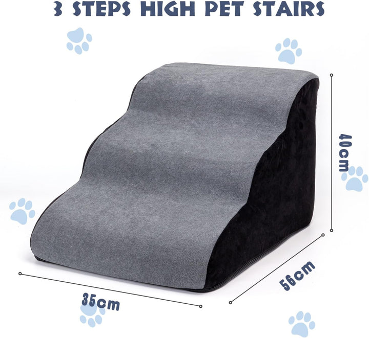 Nobleza Hundetreppe für Kleine Hunde, 3 Stufen Waschbar Hunde treppe, Haustiertreppe für AlterHunde