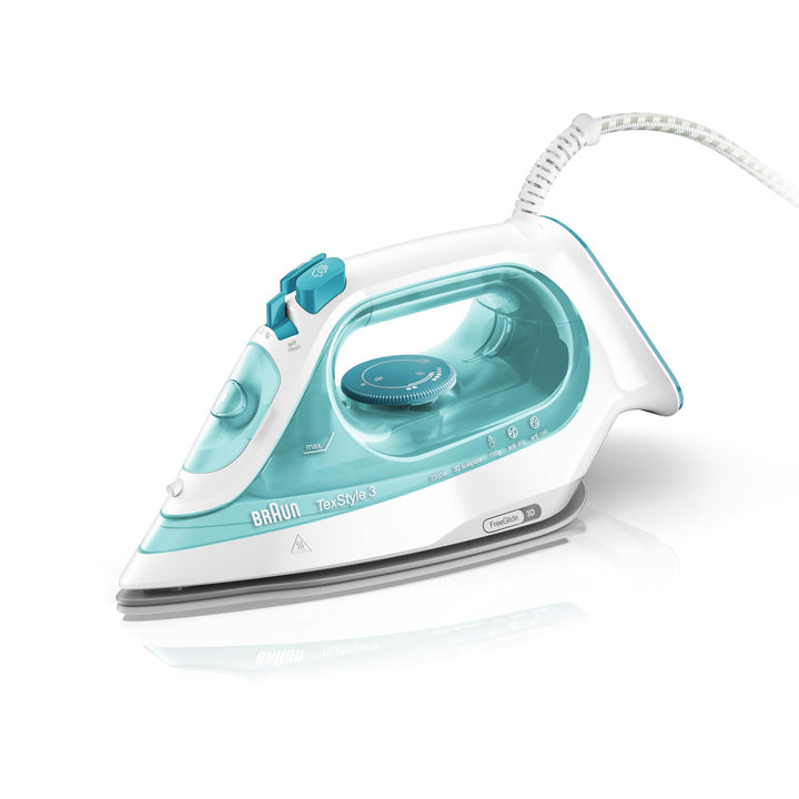 Braun TexStyle Dampfbügeleisen, Zwei-Wege-Bügelsohle, 3D SuperCeramic, verschiedene Farben 150 gr/mi