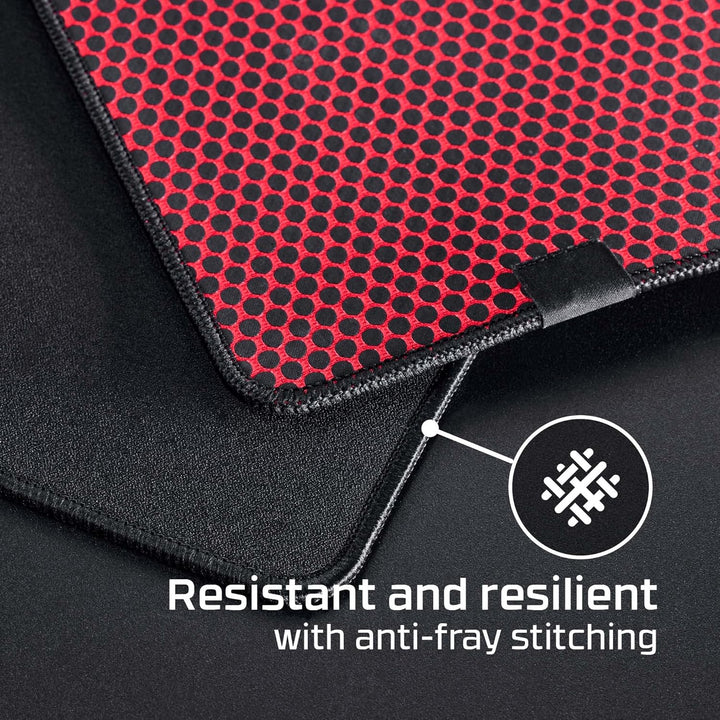 HyperX Pulsefire Mat – Gaming Mouse Pad – 2XL – Precise Cloth Surface – Anti-fray Flush Stitching –