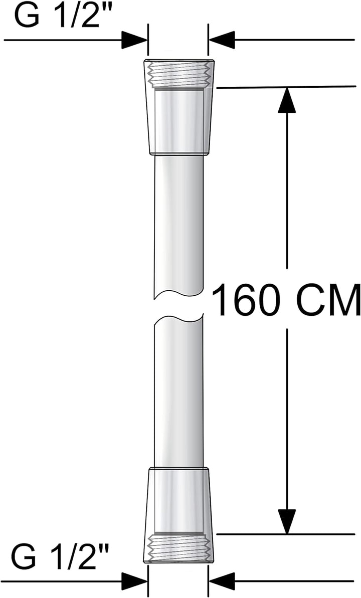 Qualitäts Brauseschlauch Argento 160 mit FlexClean Hygienesystem