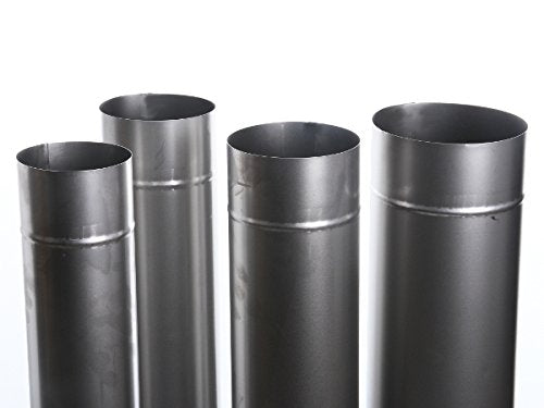Kaminrohr Ofenrohr Rohr Heizung Rauchrohr 9 Grössen 100cm Länge (Ofenrohr 200), Ofenrohr 200