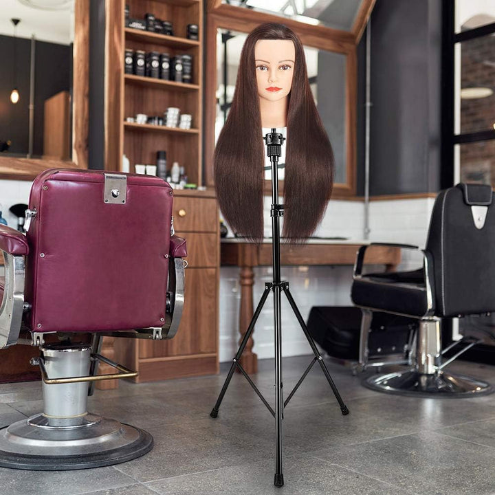 Ejoyous Puppenkopfständer, Übungskopf Stativ Stativ Einstellbare Perückenkopf Ständer Mannequin Stat