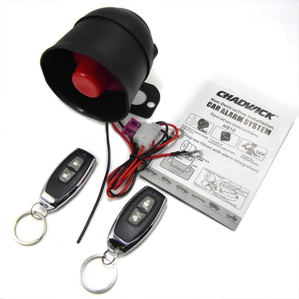 Riloer 12V 20W Cw-8110 Car Anti-Diebstahl-Alarm-Sirene, Automative Sicherheit Horn mit Fernbedienung