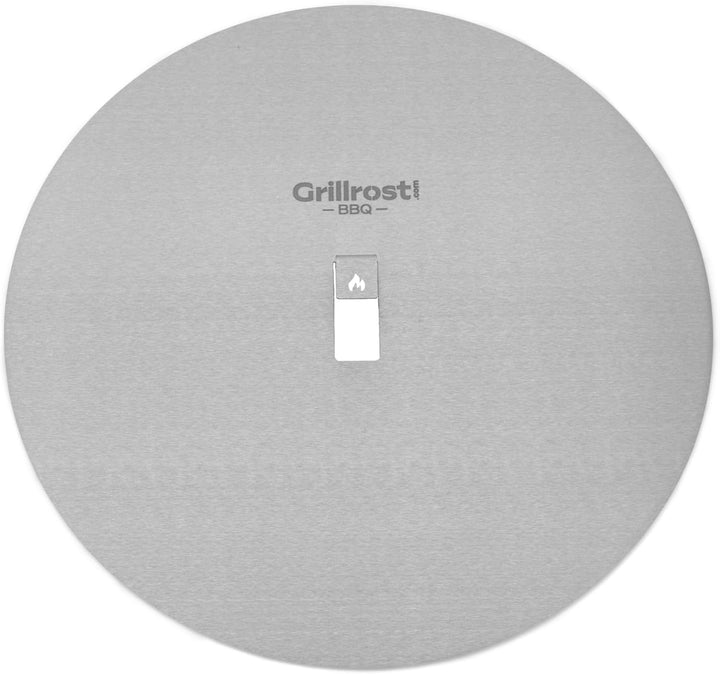 Grillrost.com Das Original Blind Slice – Edelstahlplatte für Pizza Blind Bake - Flacher Pizzaboden,