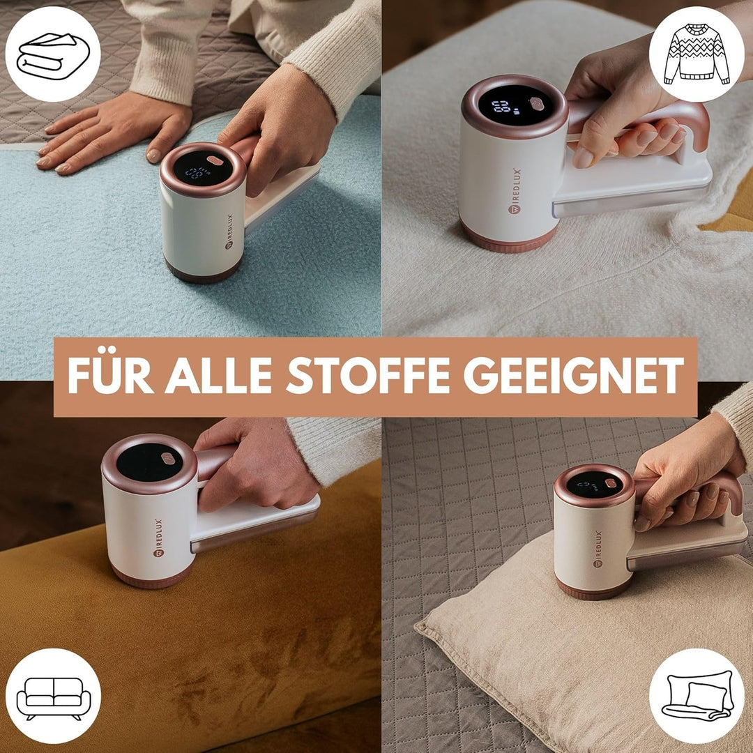 Fusselrasierer Elektrisch WiredLux - Wiederaufladbarer Fusselentferner für Kleidung & Möbel - Einste