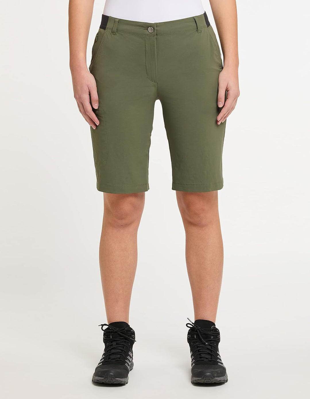 HOT sportswear Damen Wanderhose Ottawa Bermuda 36 Pale Olive, 36 Pale Olive