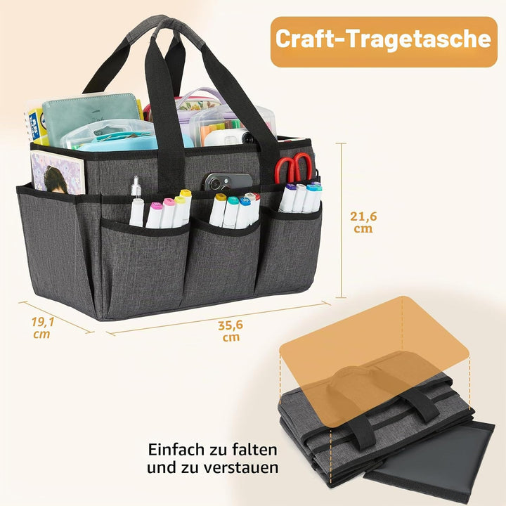 JOSIVIKY Basteltasche, Kunst-Organizer, Tragetasche, Reinigungsbedarf, Auto-Organizer für Werkzeugbe