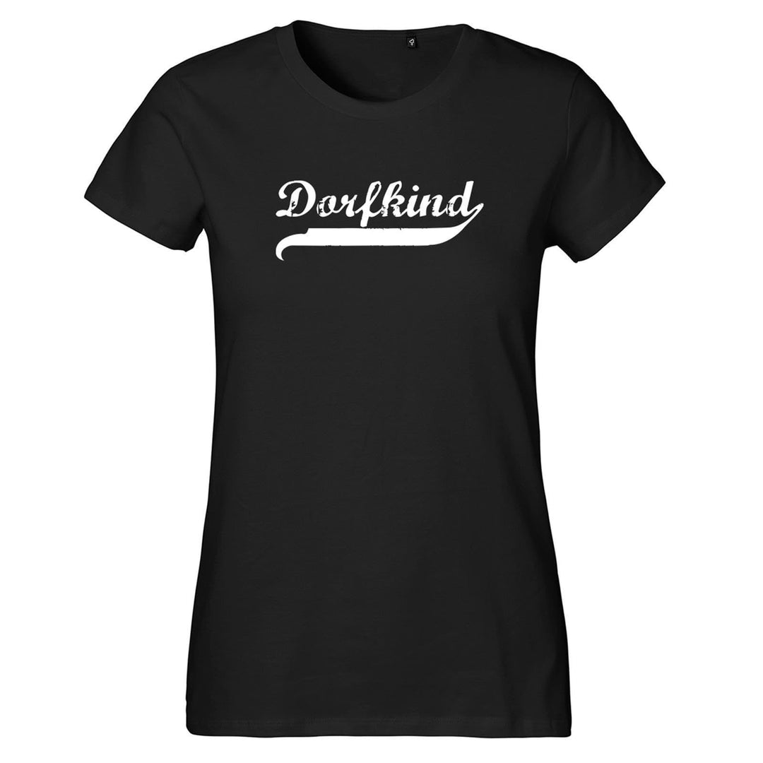 Hellweg Druckerei Damen T-Shirt Dorfkind Vintage Geschenk Oberteil Grösse XS-XXL Bio Baumwolle Fairt