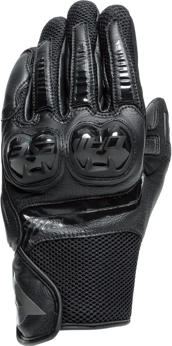 Dainese Mig 3 Unisex Leather Gloves, Motorradhandschuhe Leder mit Protektoren, für Damen und Herren,