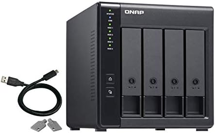 QNAP TR-004 4 Bay Desktop NAS Expansion - Optional Use as a Direct-Attached Storage Device