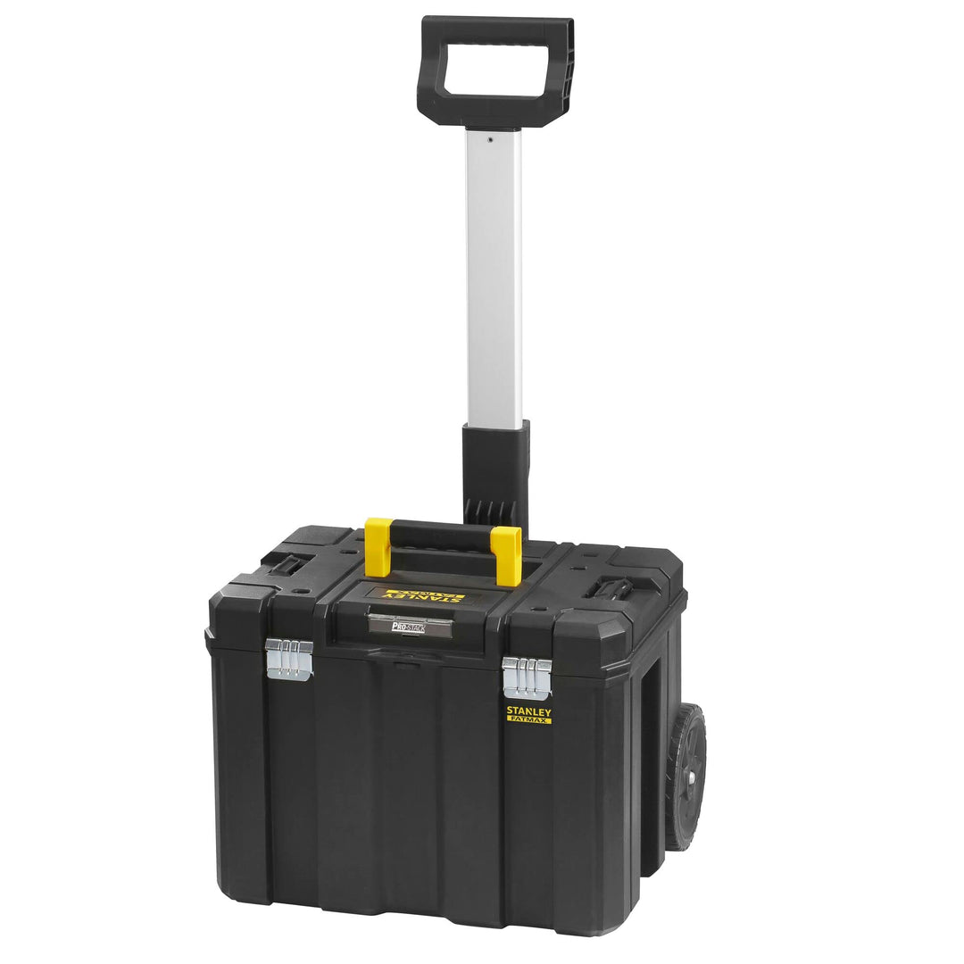 Stanley FatMax Pro-Stack Mobile Werkzeugbox (36 Liter, mit robusten Schwerlasträdern, bis 30 kg bela