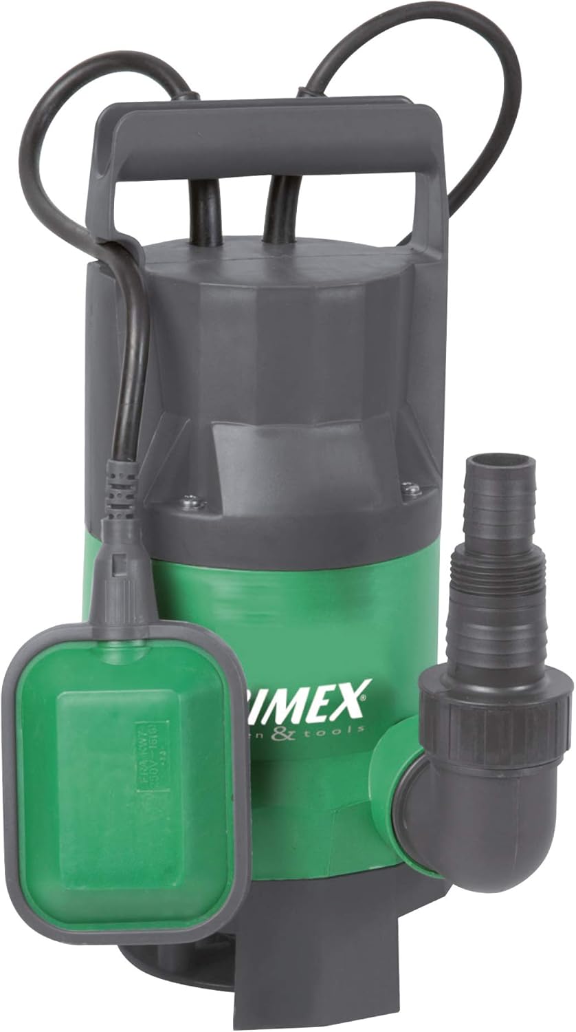 Ribimex PRPVC400C Schmutzwasser-Tauchpumpe, 400 W, Grün/Grau