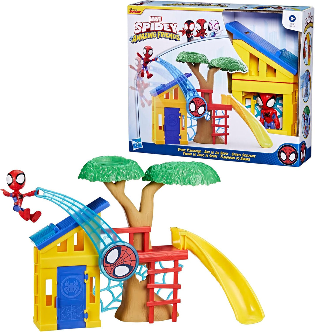 HASBRO Marvel Spidey und Seine Super-Freunde Spideys Spielplatz Spielset mit Spidey Action-Figur, Sp