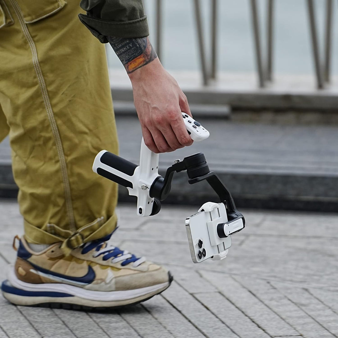 Feiyu [Offiziell] SCORP Mini-P Kit Smartphone Gimbal für Samsung Galaxy S24 Ultra & iPhone 15 Pro Ma