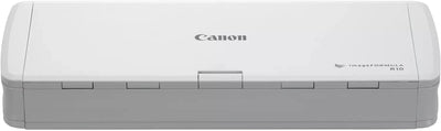 Canon R10 imageFORMULA Scanner Dokumentenscanner Mobil (Duplex Einzug, 600 DPI, eingebaute Plug und