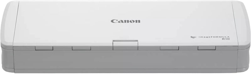 Canon R10 imageFORMULA Scanner Dokumentenscanner Mobil (Duplex Einzug, 600 DPI, eingebaute Plug und