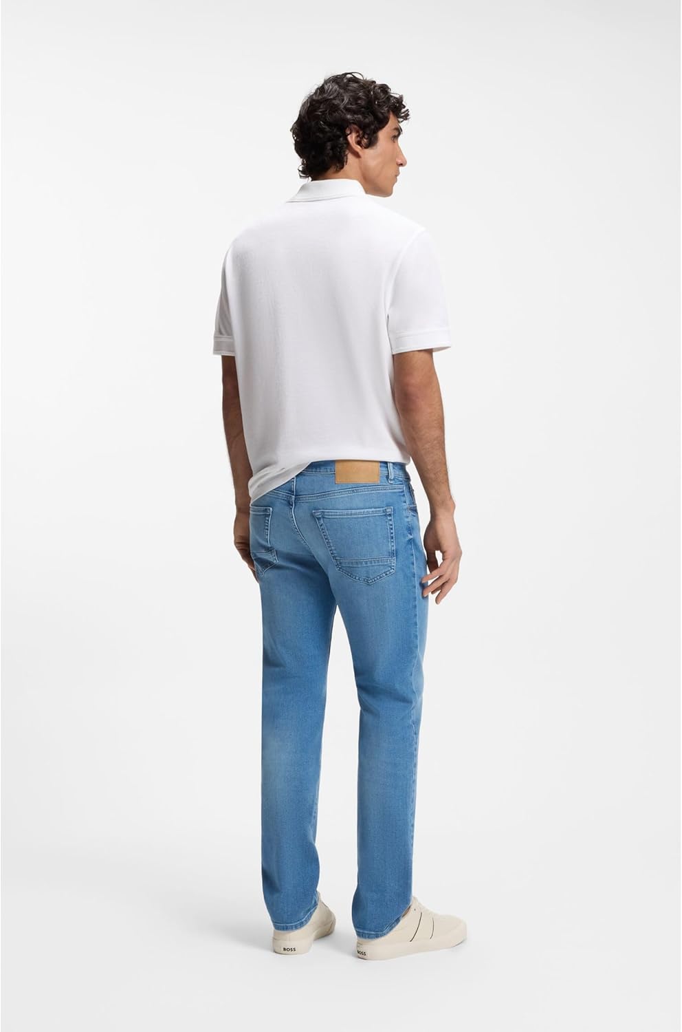 BOSS Herren Maine BC-L-C Blaue Regular-Fit Jeans aus schwerem Denim 32W / 30L Türkis441, 32W / 30L T