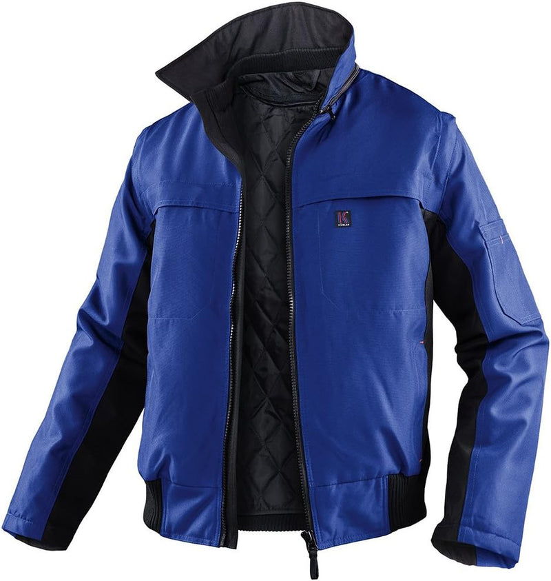 Kübler Piloten Arbeitsjacke, 1 Stück, XL, kornblumenblau/schwarz, 11675319-4699-XL XL Kornblumenblau