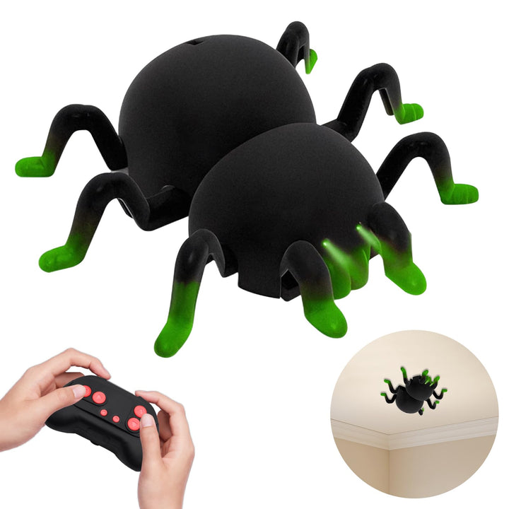 OBEST Ferngesteuerte Spinne Spielzeug mit Wandkletterfunktion, Wand und Boden Dual-Mode Halloween Sp