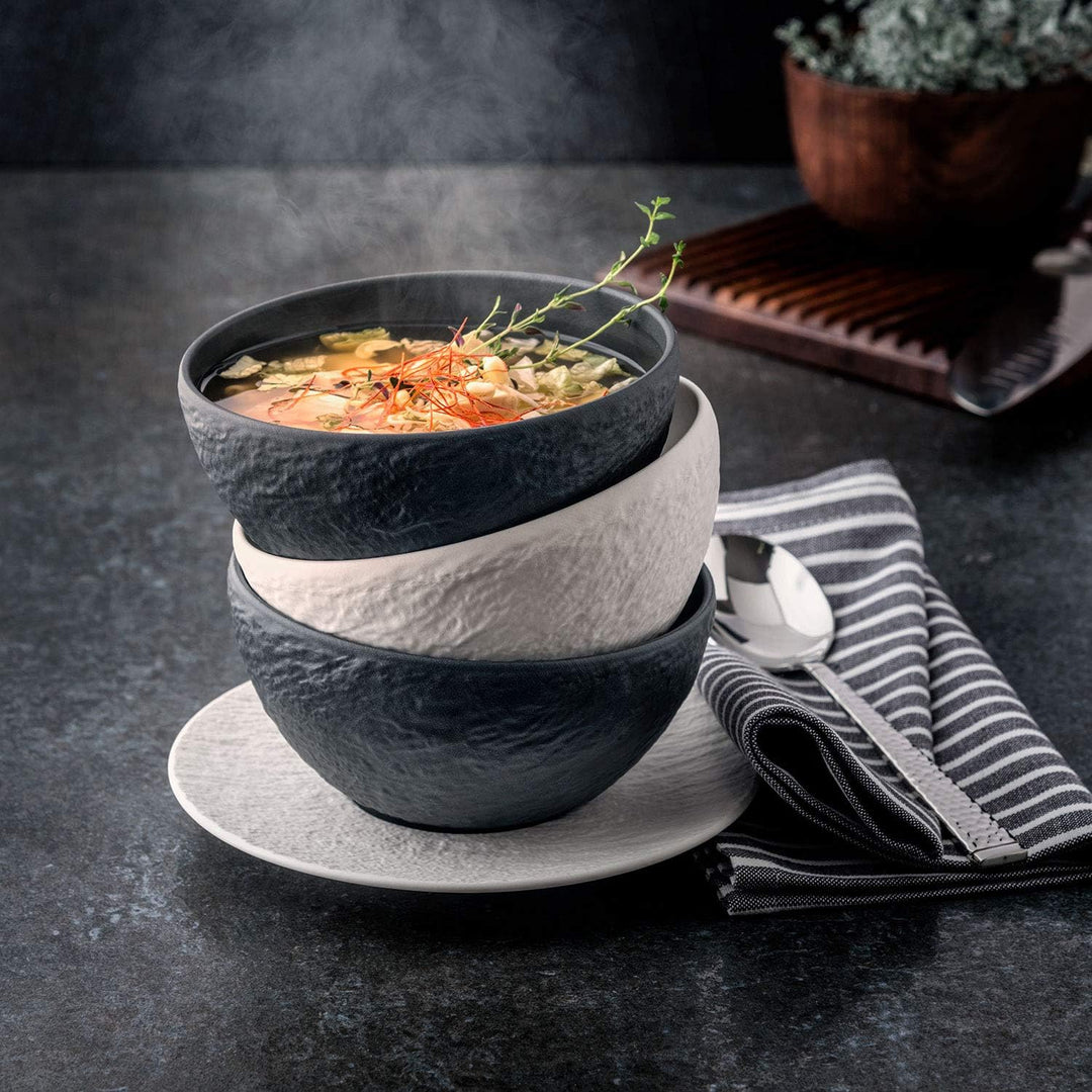 Villeroy &amp; Boch - Manufacture Rock Servierplatte rechteckig, schwarz Manufacture Rock Schale, 430 ml