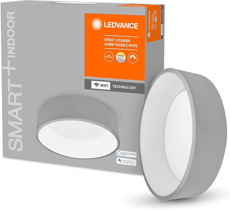 Ledvance Smarte LED Wand-und Deckenleuchte für Innen mit WiFi Technologie, Lichtfarbe änderbar (3000