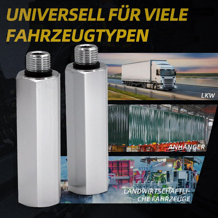 Handgriff Set M16x1,5 aus Aluminium, Verlängerung für Kupplungskopf, passend für Druckluftbremse LKW