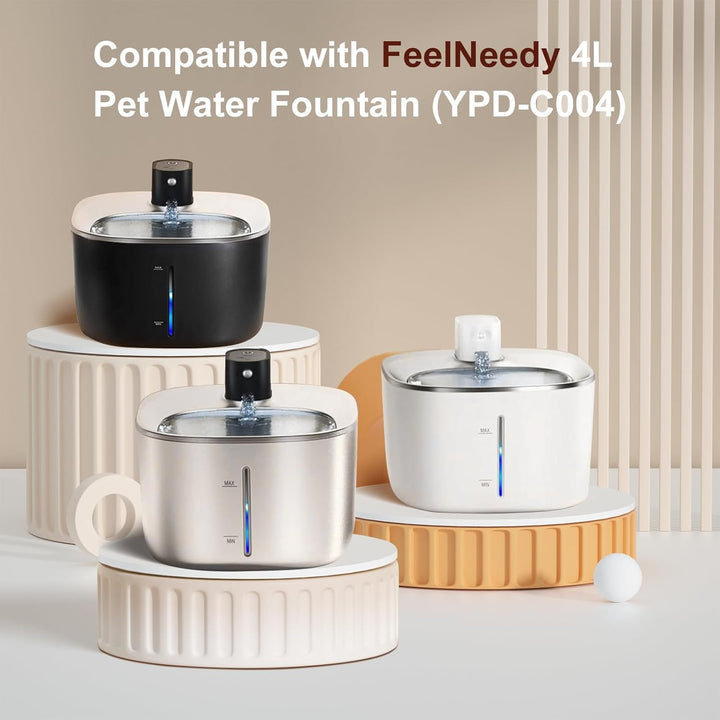 12 Packung Filter Katzenbrunnen für FEELNEEDY 4L Trinkbrunnen für Katzen (YPD-C004), 12 Filter Trink