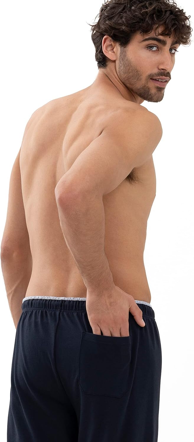 Mey Herren Pyjamahose - Homewearhose mit Komfortbund und langem Bein - Serie N8TEX 2.0-31140 S Indig