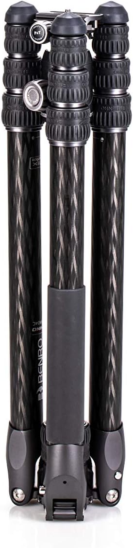 Benro Carbon Fibre Three Series Tripod/Monopod with VX30 Ballhead, 4 Leg Sections, Twist Leg Locks,