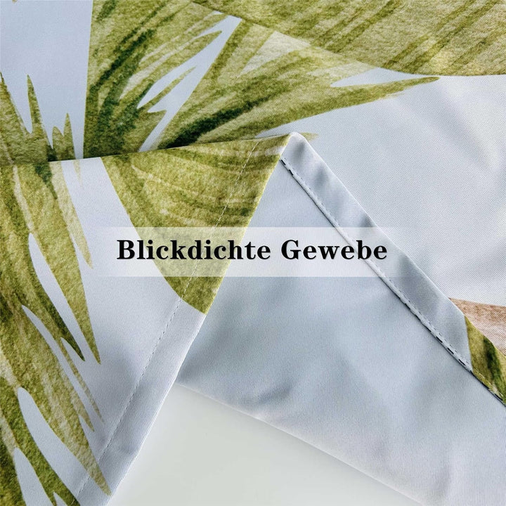 YUANZU Afrikanische Tier Vorhänge Safari Dschungel Löwe Zebra Affen Papageien Palmen Blumen Ösen Gar
