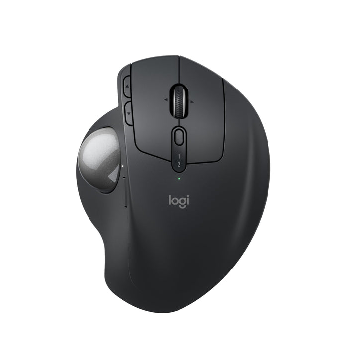Logitech MX Ergo S Advanced kabellose Trackball-Maus, über USB-C wiederaufladbare kabellose ergonomi