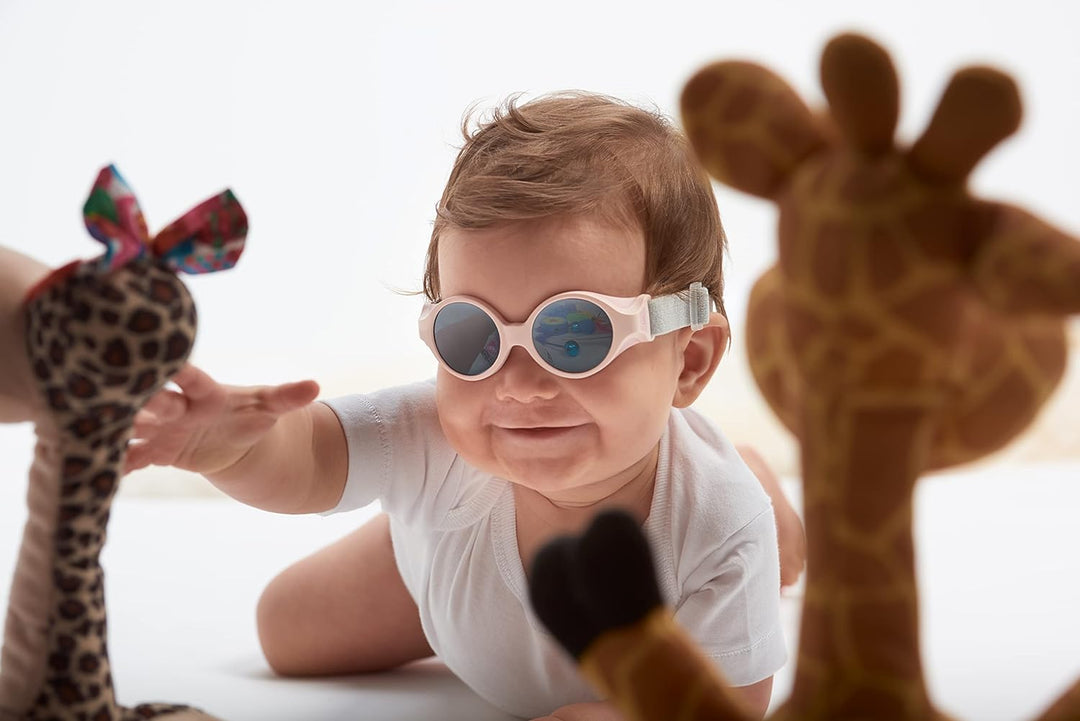 BÉABA, Sonnenbrille für Babys von 0 bis 9 Monaten, 100% UV-Schutz – KAT. 4, Seitenschutz, optimaler