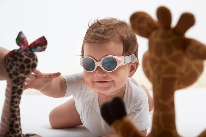 BÉABA, Sonnenbrille für Babys von 0 bis 9 Monaten, 100% UV-Schutz – KAT. 4, Seitenschutz, optimaler