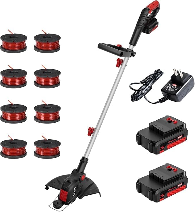 MZK 20V 30 cm Akku-Rasentrimmer & Kantenschneider, batteriebetrieben mit automatischer Fadenführung,